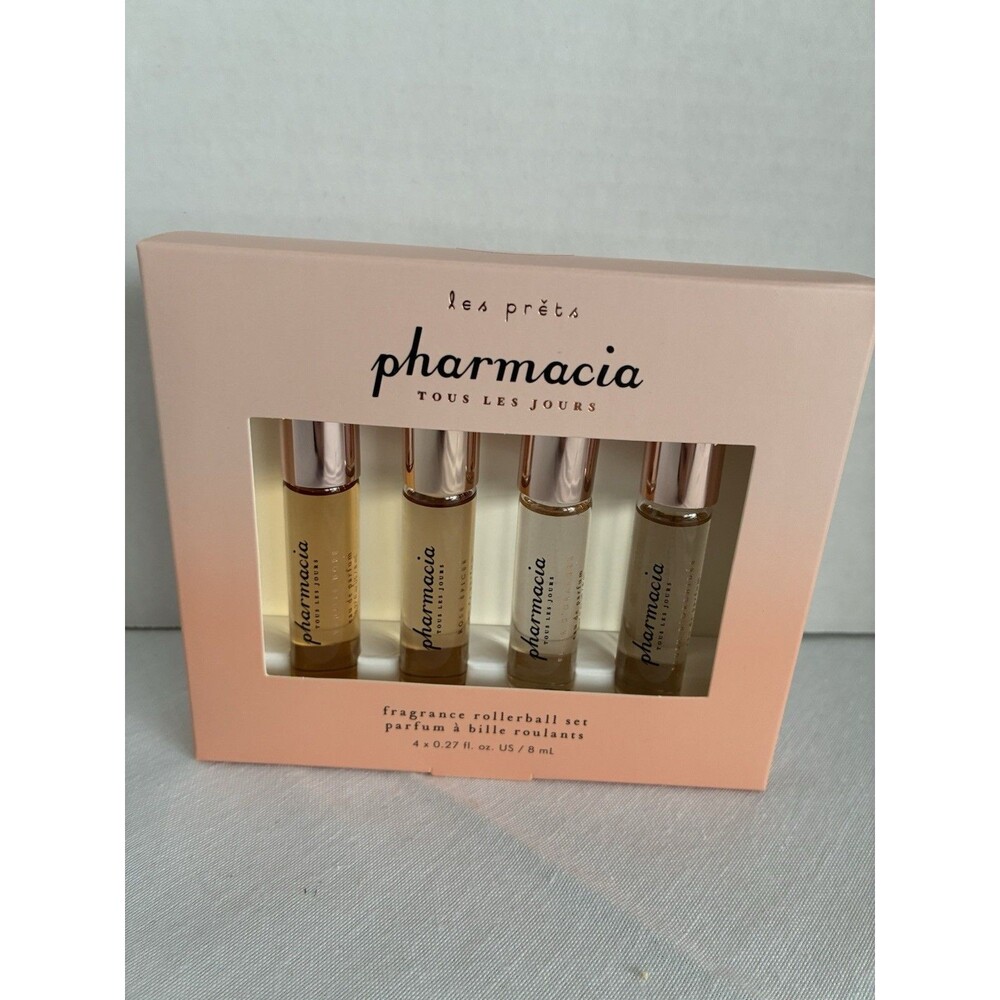 Pharmacia Anthropologie 4 Piece Perfume Fragrance  Rollerball Set Sold Out